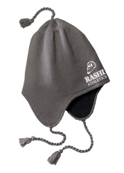 Knit Cap with Flaps with Ram Athletics Logo