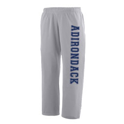 Boys'/Men's Open Bottom Sweatpants with Collegiate Logo