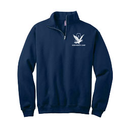 Quarter Zip Sweatshirt with Logo