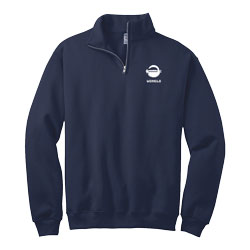 Quarter Zip Sweatshirt with Logo
