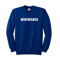 Miniwanca Crewneck Sweatshirt with Straight Logo