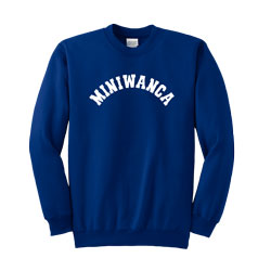 Miniwanca Crewneck Sweatshirt with Arched Logo