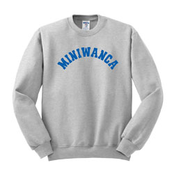 Miniwanca Crewneck Sweatshirt with Arched Logo
