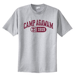 Cotton Tee with Camp Agawam 1919