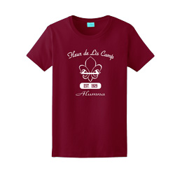 Ladies Cotton Tee with Traditional Logo