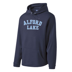 Hooded Sweatshirt with Collegiate Logo