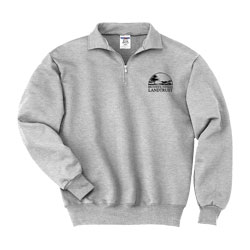 1/4 Zip Sweatshirt with Cadet Collar