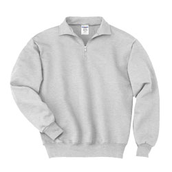 Men's Quarter-Zip Sweatshirt w/Cadet Collar