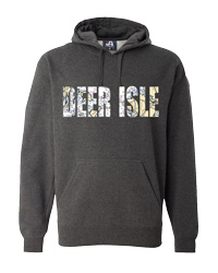 Chart Hoodie with Deer Isle