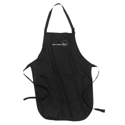 Apron with Adjustable Neck Loop and Waist Ties