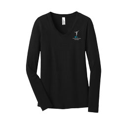 Ladies' Long Sleeve V-Neck Tee