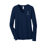 Ladies' Long Sleeve V-Neck Tee