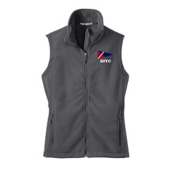 Ladies Fleece Vest with Logo