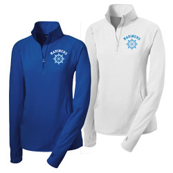 Ladies Wicking Half Zip Pullover