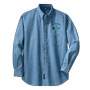 Men's LS Denim Shirt with Bridge and Deer Isle Maine